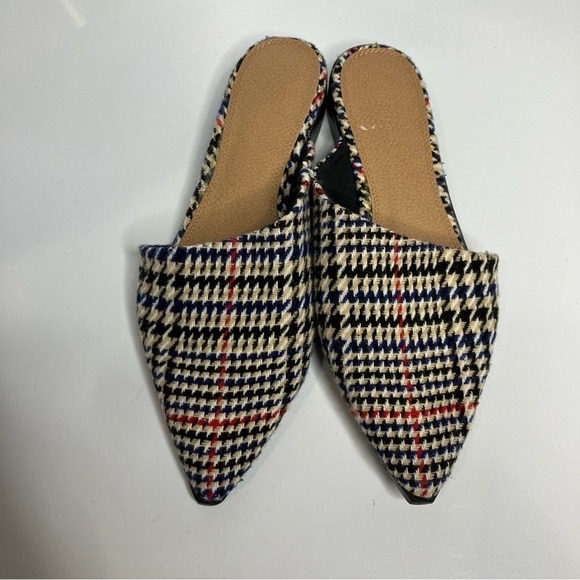 ASOS plaid pointed toe mules size 6 - Picture 3 of 8